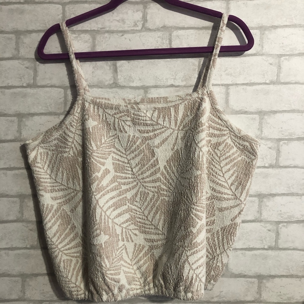 LOFT Palm Bubble Hem Cami